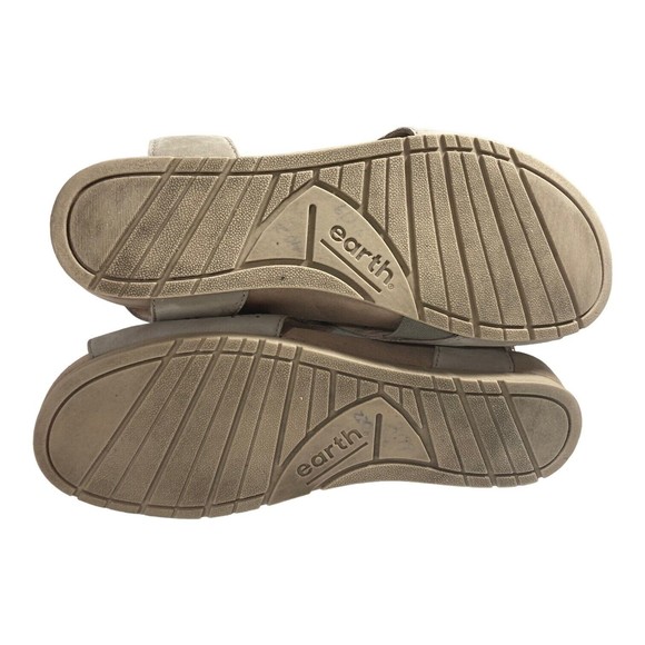 Earth Womens Linden Laveen Womens 9.5M Taupe Leather All Day Comfort Sandals - Picture 8 of 10